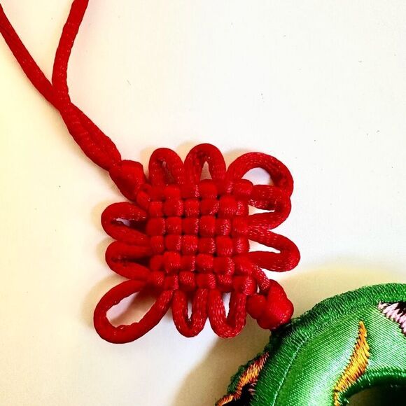 Green animal Chinese decorative  tassel hanging ornament - Picture 6 of 8